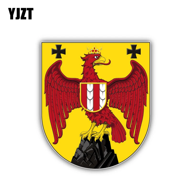 YJZT 10CM*11.4CM Personality Burgenland City Coat Of Arms Car Sticker Reflective Decal Accessories 6-1497
YJZT 10CM*11.4CM Personality Burgenland City Coat Of Arms Car Sticker Reflective Decal Accessories 6-1497