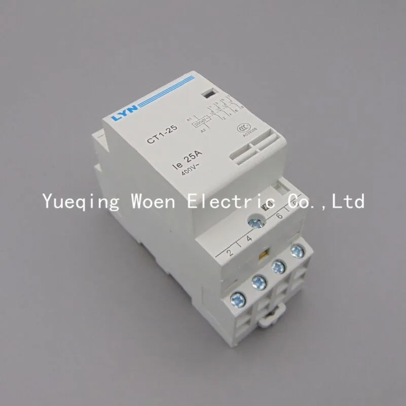 

Контакторы CT1-25 16A 4P переключатели контактор переменного тока 220В 4NO бытовой контактор LYN