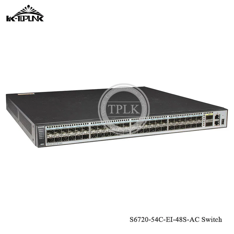 Hua Wei S6720 Series S6720-54C-EI-48S-AC Network Switch Ethernet Standard Gigabit 48*10 Gig SFP+ 2*40 QSFP+ Interface |