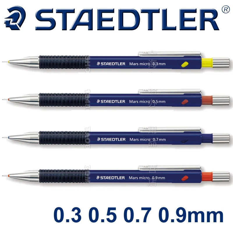Staedtler Mars Micro 775 Automatic Mechanical Pencil 0.3/0.5/0.7/0.9mm Blue-Black Body Color for drawing, sketching and writing
Staedtler Mars Micro 775 Automatic Mechanical Pencil 0.3/0.5/0.7/0.9mm Blue-Black Body Color for drawing, sketching and writing