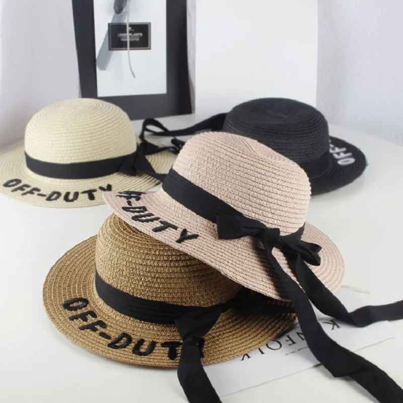 Children's Straw Hat Embroidery Letter Ribbon Bow Sun Hat For Girls Summer Beach Cap Panama Baby Hats Caps
Children's Straw Hat Embroidery Letter Ribbon Bow Sun Hat For Girls Summer Beach Cap Panama Baby Hats Caps
