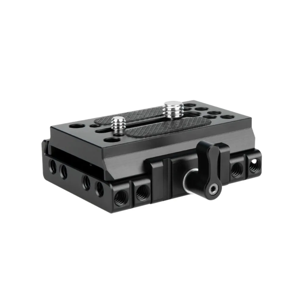NICEYRIG Quick Mount Plate for Manfrotto Camera Tripod Baseplate Manfrotto Rail DSLR 1/4" 3/8" Screw Camera Cage Rig
NICEYRIG Quick Mount Plate for Manfrotto Camera Tripod Baseplate Manfrotto Rail DSLR 1/4" 3/8" Screw Camera Cage Rig