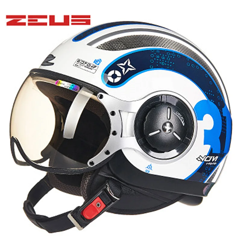 ZEUS Момо Sculpt мотоциклетные шлемы половина шлем велосипедный для верховой езды