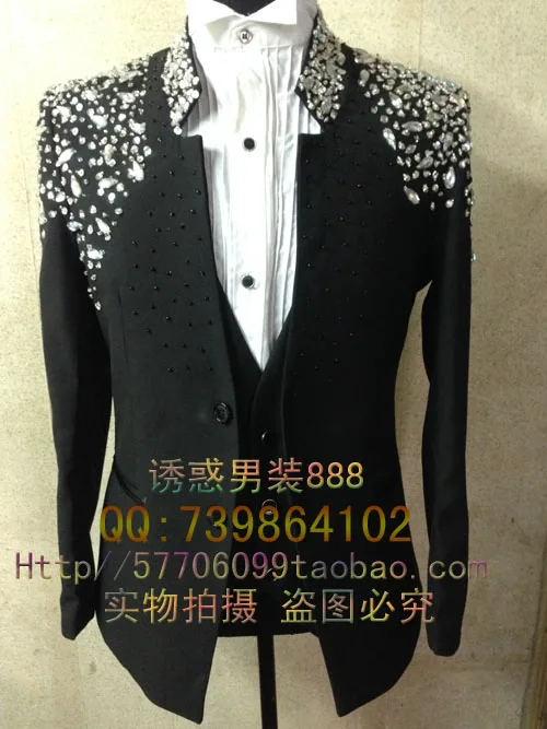 S-xxxl 2021 Men's Slim Fashion Singer Tuxedo Seam Drilling Blazer Suit Costume The Host Formal Dress Men Magic Costumes Clothing
S-xxxl 2021 Men's Slim Fashion Singer Tuxedo Seam Drilling Blazer Suit Costume The Host Formal Dress Men Magic Costumes Clothing