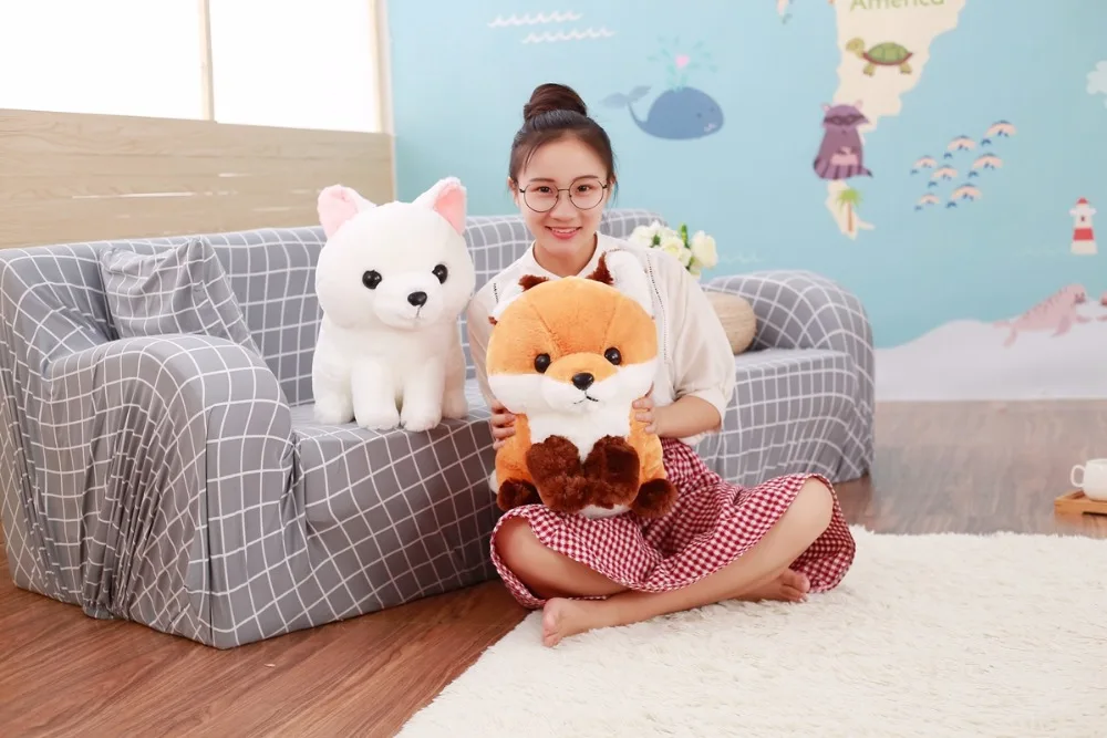 1pc 40cm Lovely cartoon plush toy doll fox white / brown fox cat Toy Fox ball pillow fabric comfortable Christmas gift for kids
1pc 40cm Lovely cartoon plush toy doll fox white / brown fox cat Toy Fox ball pillow fabric comfortable Christmas gift for kids