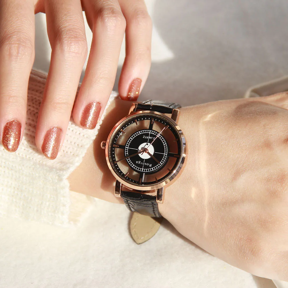 Fashion Women Watch Luxury Unique Stylish Double Hollow Lady Watches Elegant Casual Quartz Wristwatch Gift Girls Clock Black
Fashion Women Watch Luxury Unique Stylish Double Hollow Lady Watches Elegant Casual Quartz Wristwatch Gift Girls Clock Black