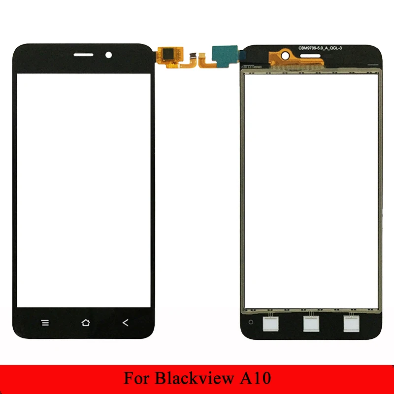 Черный белый цвет для Blackview A10 Сенсорная панель объектива Замена мобильного
