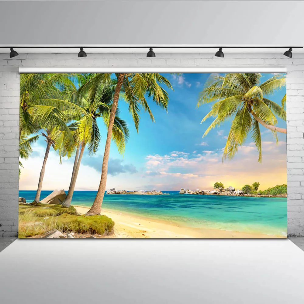 Summer Island Holiday Photography Backdrops Blue Sky and Sea Photo Shoot Backgrounds Studio Computer Printed palm tree
Summer Island Holiday Photography Backdrops Blue Sky and Sea Photo Shoot Backgrounds Studio Computer Printed palm tree