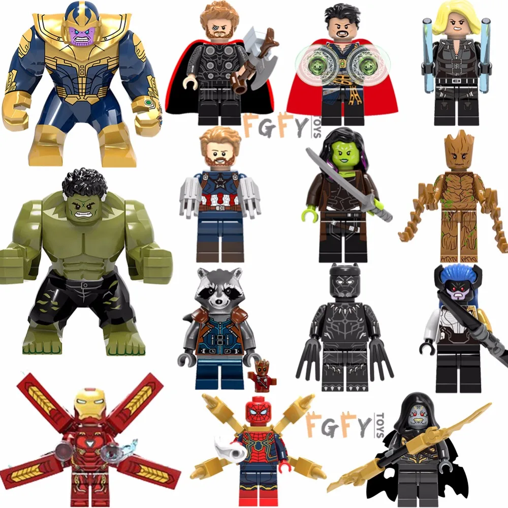 Супергерои lEGOED Marvel Мстители Бесконечность война Железный человек танос Тор