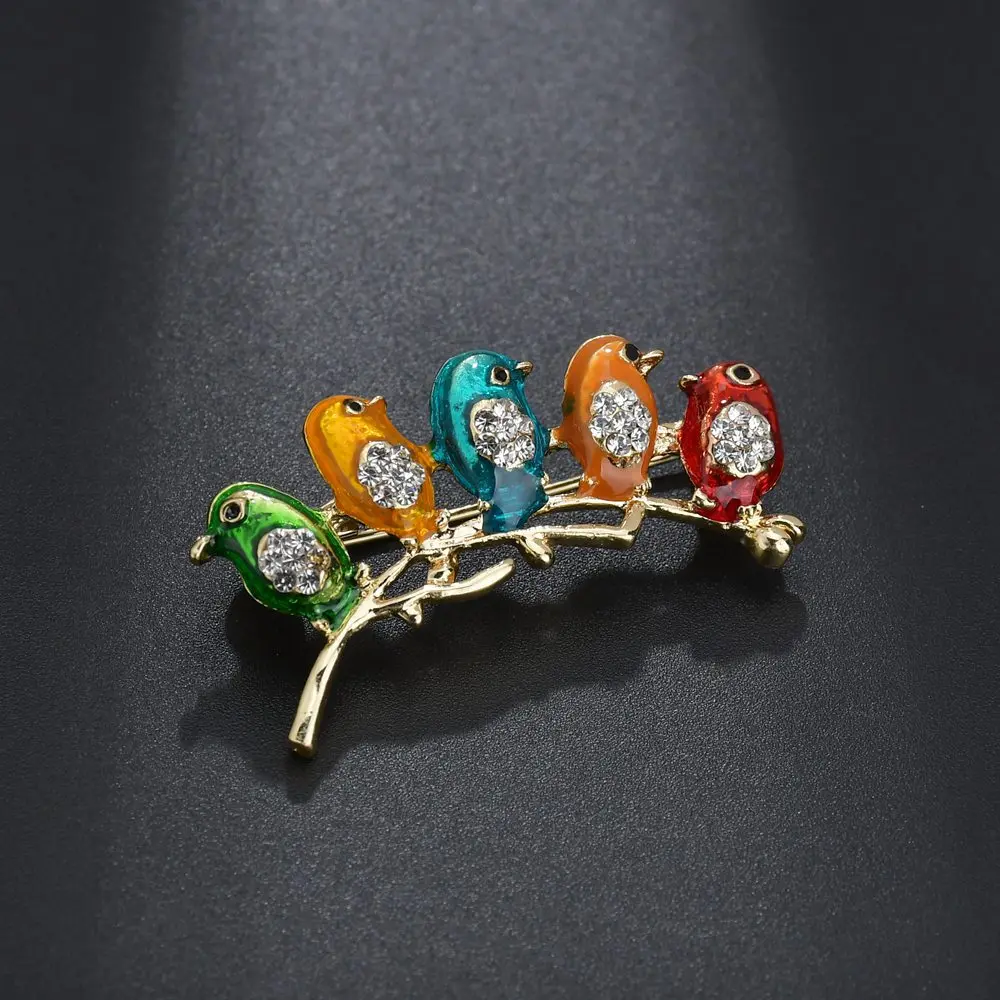 1pc sexy 5 bird branch colorful brooch personality silk scarf buckle brooch ladies accessories ladies jewelry direct
1pc sexy 5 bird branch colorful brooch personality silk scarf buckle brooch ladies accessories ladies jewelry direct