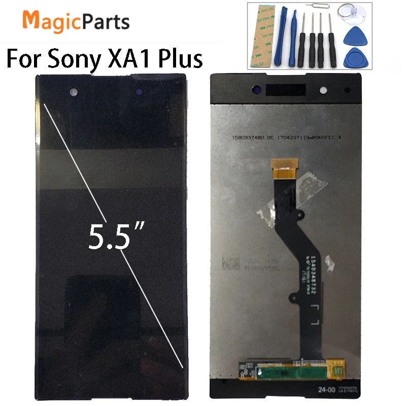 ЖК дисплей 5 дюйма для Sony Xperia XA1 Plus G3412 G3416 G3426 G3421 с сенсорным стеклом дигитайзер в