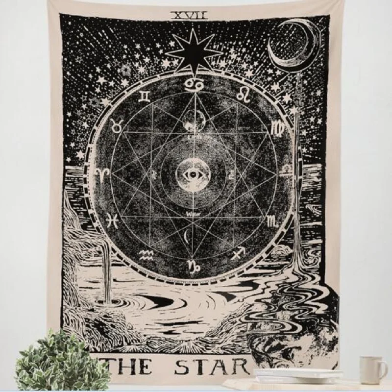Cross - border supply of European and American divination stars sun stars moon living room bedroom tapestry home decorations
Cross - border supply of European and American divination stars sun stars moon living room bedroom tapestry home decorations