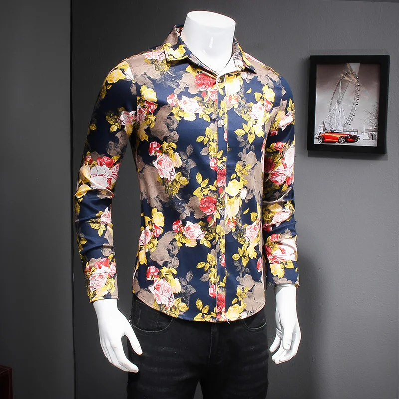Red and white bright flower pattern 3d printing long sleeve shirt Spring 2019 New quality cotton soft comfortable men shirtM-5XL
Red and white bright flower pattern 3d printing long sleeve shirt Spring 2019 New quality cotton soft comfortable men shirtM-5XL