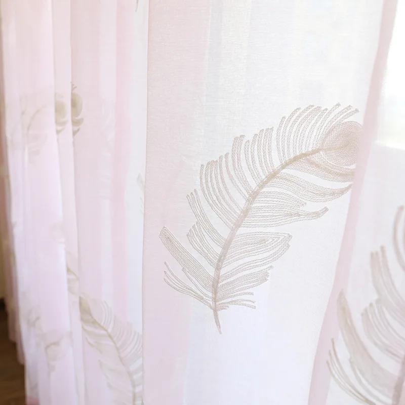 Yvonicky Pink Tulle Curtains Embroidered Feather Voile Tulle Fresh Sheer Door Window Drape Panel Sheer Scarf Bedroom Cortinas
Yvonicky Pink Tulle Curtains Embroidered Feather Voile Tulle Fresh Sheer Door Window Drape Panel Sheer Scarf Bedroom Cortinas