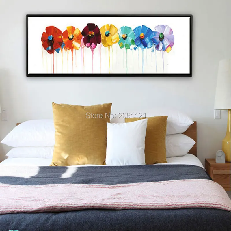 Hand Painted large long wall oil paintings Modern abstract floral canvas art Painting On white Canvas Art flower Decor Pictures
Hand Painted large long wall oil paintings Modern abstract floral canvas art Painting On white Canvas Art flower Decor Pictures