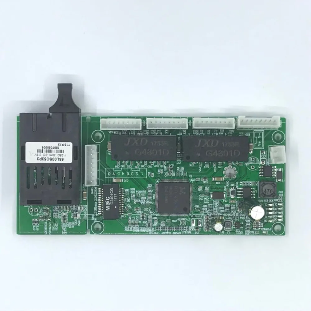 5 портовый полный гигабитный волоконно оптический коммутатор Ethernet 1 одномодовый