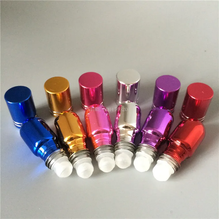 DHL Free 250pcs/lot 3ml Perfume Roller Bottles With Stell Ball Mini Portable UV Glass Bottling Glass Essential Oils Container
DHL Free 250pcs/lot 3ml Perfume Roller Bottles With Stell Ball Mini Portable UV Glass Bottling Glass Essential Oils Container