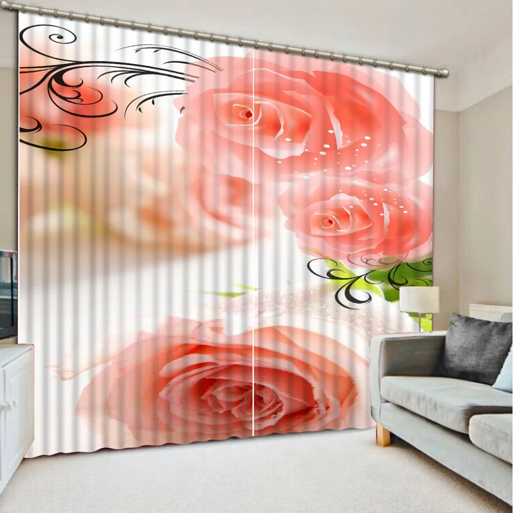 Curtains Rose flower Blackout 3D Curtains For Living Room office Decor Bedroom Custom Any size 2019 The New Curtain
Curtains Rose flower Blackout 3D Curtains For Living Room office Decor Bedroom Custom Any size 2019 The New Curtain