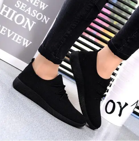 Hot Women Sneakers Platform Shoes Breathable Summer New Casual Lightweight Shoes Slip on Flats Black Net Shoes Female
Hot Women Sneakers Platform Shoes Breathable Summer New Casual Lightweight Shoes Slip on Flats Black Net Shoes Female