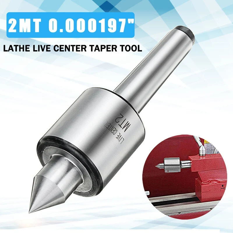 1PC Alloy Steel Silver MT2 0.000197" Lathe Live Center Taper Tool Live Revolving Milling Center Taper Machine Parts
1PC Alloy Steel Silver MT2 0.000197" Lathe Live Center Taper Tool Live Revolving Milling Center Taper Machine Parts