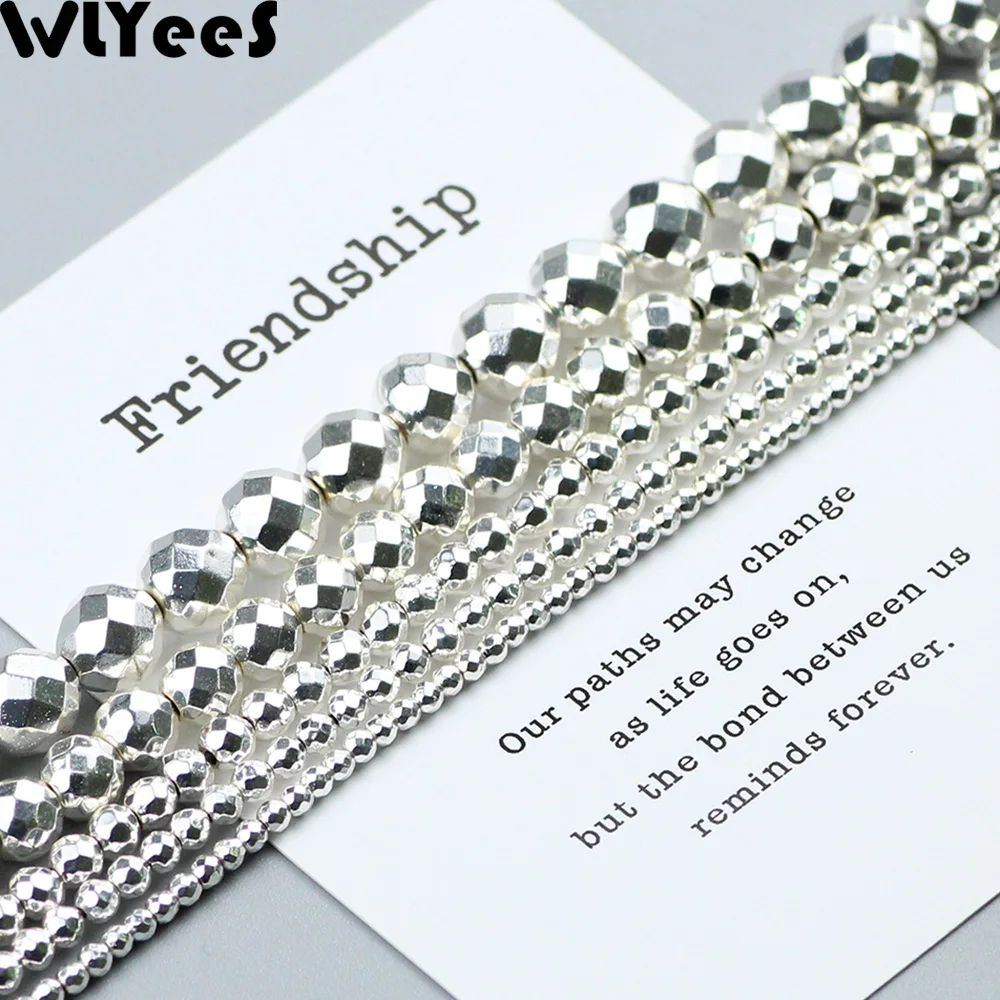 WLYeeS Faceted Round natural Hematite stone Silver plated 2 4 5 6 8 10mm Ball Loose beads for jewelry Necklace bracelet Making
WLYeeS Faceted Round natural Hematite stone Silver plated 2 4 5 6 8 10mm Ball Loose beads for jewelry Necklace bracelet Making