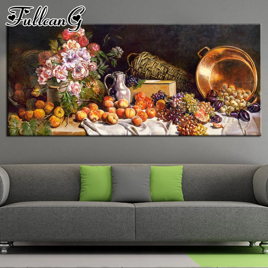 FULLCANG full square/round drill large 5d diy diamond painting still life with fruits and flowers mosaic embroidery sale FC1290
FULLCANG full square/round drill large 5d diy diamond painting still life with fruits and flowers mosaic embroidery sale FC1290