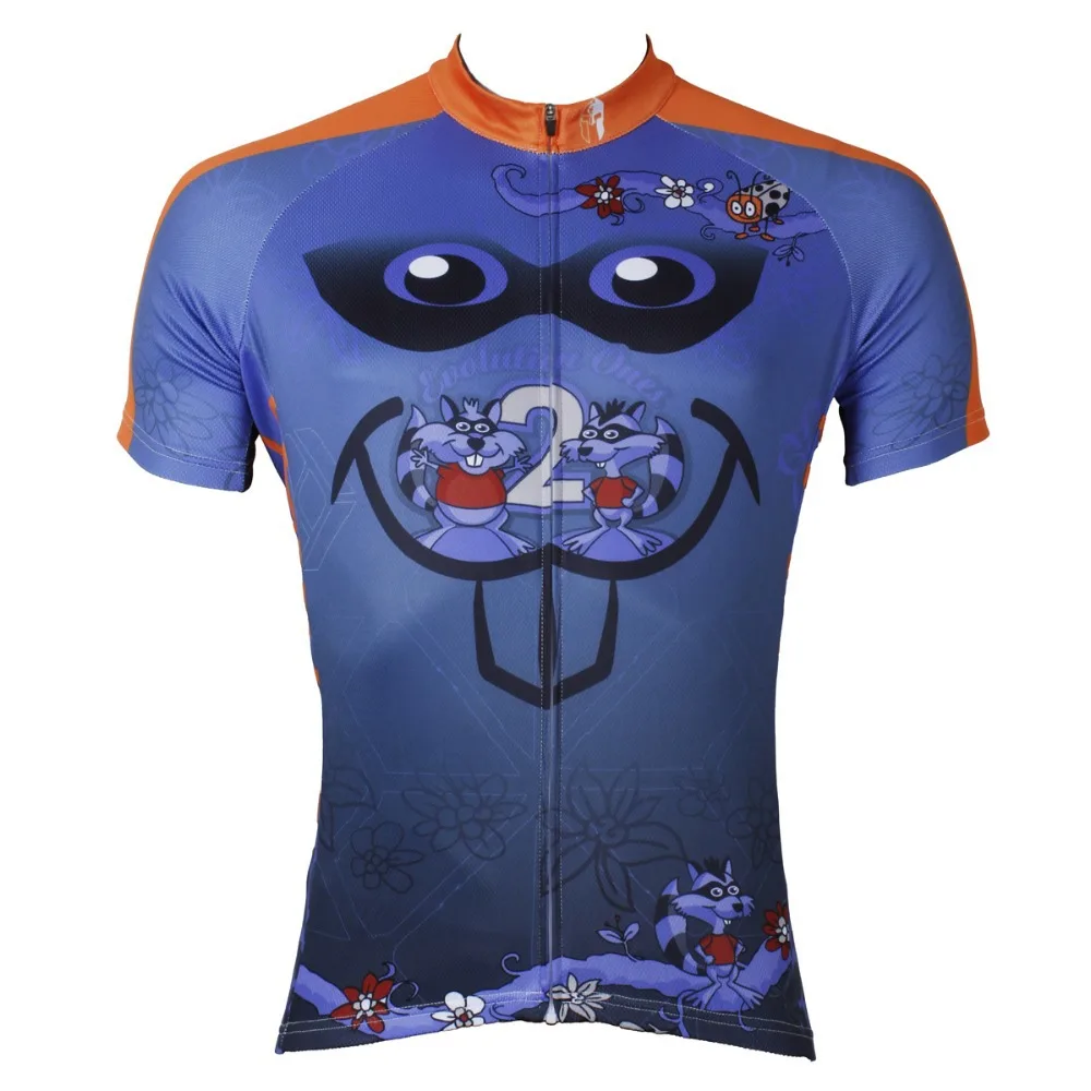 Мужская велосипедная рубашка с коротким рукавом PALADIN рисунком крысы|cycling clothing|short