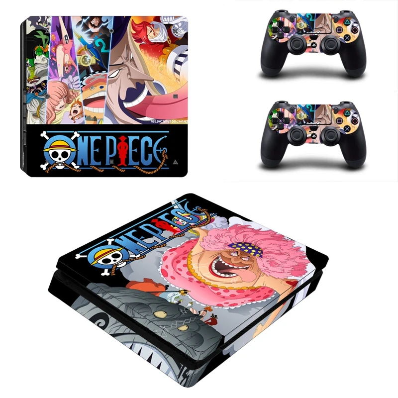 TENZERO Skin PS4 Slim One Piece Vinyl PVC Sticker Cover For Sony Playstation 4 Console and Silm Controller Accessory | Электроника