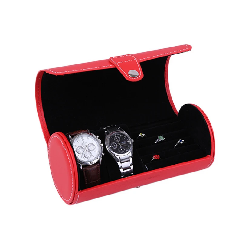 2017 New Spot Three Cylinder Watch Box PU Leather Two Watch Box + Ring Earrings Receive Box jewelry Display Box
2017 New Spot Three Cylinder Watch Box PU Leather Two Watch Box + Ring Earrings Receive Box jewelry Display Box