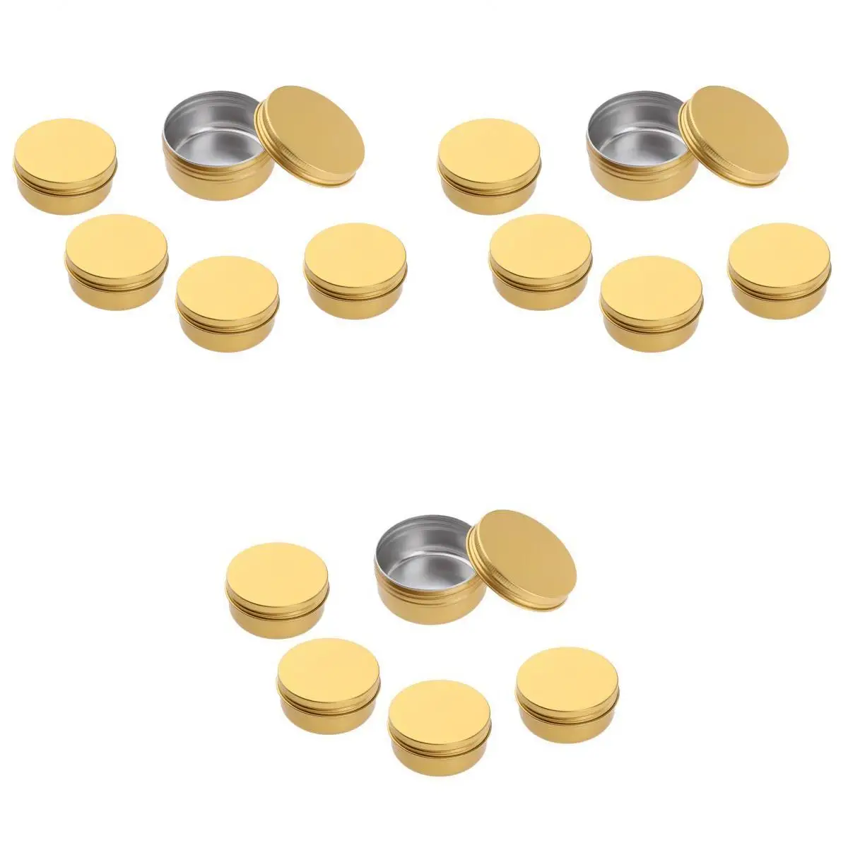 Aluminum Round Tin Storage Jar Containers with Screw Cap for Lip Balm, Cosmetic, Candless Cream( Pack of 15)
Aluminum Round Tin Storage Jar Containers with Screw Cap for Lip Balm, Cosmetic, Candless Cream( Pack of 15)