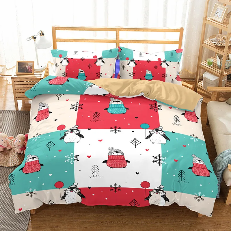 3D Penguin Bedding Set queen size kids animal duvet Cover With Pillowcases bedclothes bed sets Home textile
3D Penguin Bedding Set queen size kids animal duvet Cover With Pillowcases bedclothes bed sets Home textile