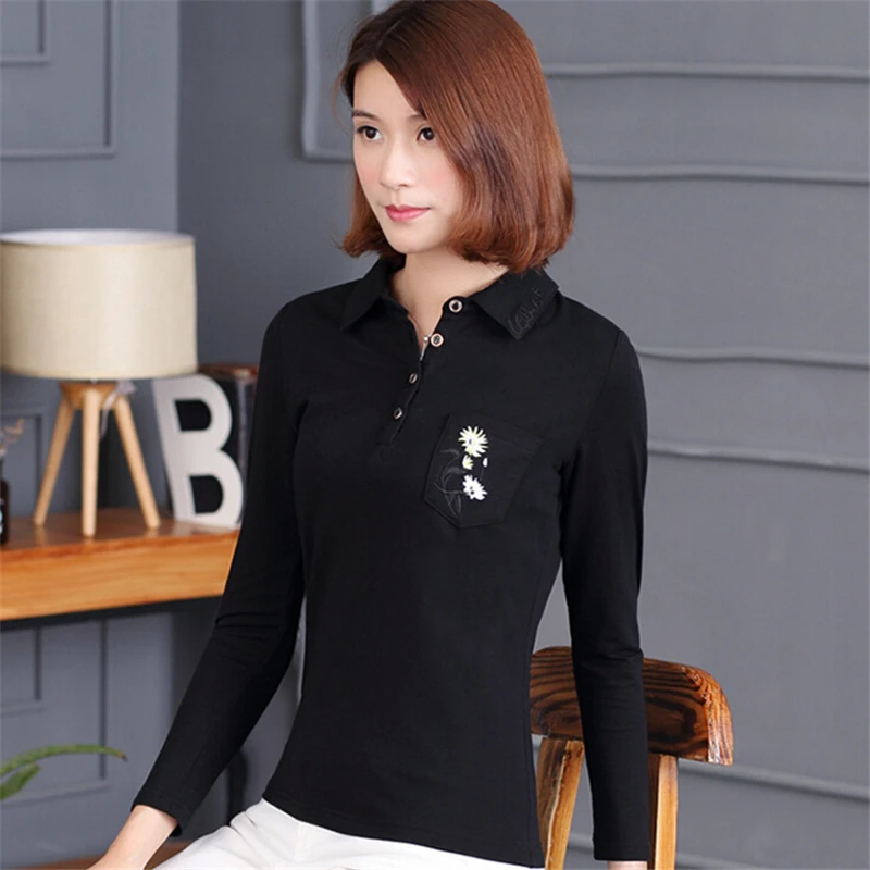 Новинка 2020 Осень Зима хорошее качество Цветочная вышивка Модная рубашка поло женская с длинным рукавом Повседневная Хлопковая женская руб...
Новинка 2020 Осень Зима хорошее качество Цветочная вышивка Модная рубашка поло женская с длинным рукавом Повседневная Хлопковая женская руб...