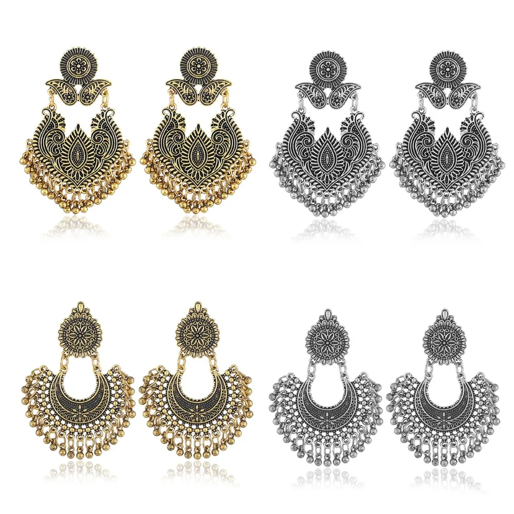 Bohemian retro round water drop earrings metal carving flower exquisite women's ethnicity earrings clothing accessories
Bohemian retro round water drop earrings metal carving flower exquisite women's ethnicity earrings clothing accessories