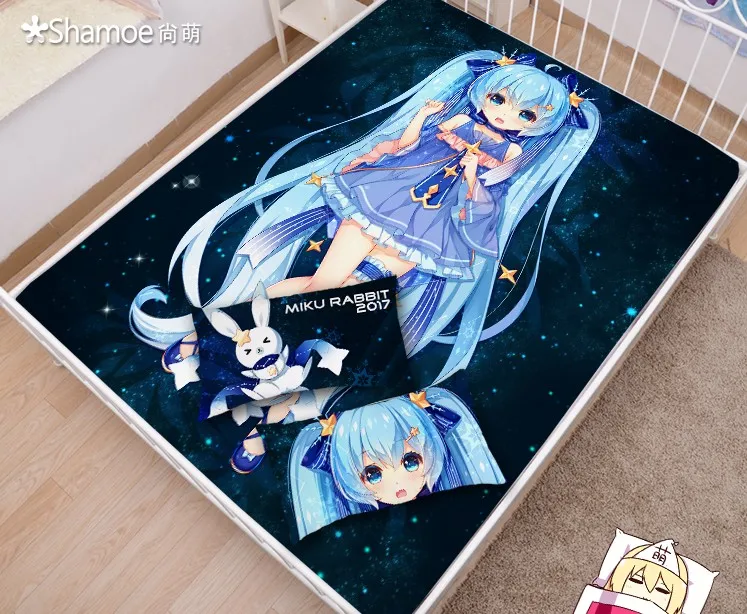 Japanese Anime Cartoon Snow Miku Rabbit Mattress Cover Fitted Sheet Fitted cover bedspread counterpane
Japanese Anime Cartoon Snow Miku Rabbit Mattress Cover Fitted Sheet Fitted cover bedspread counterpane