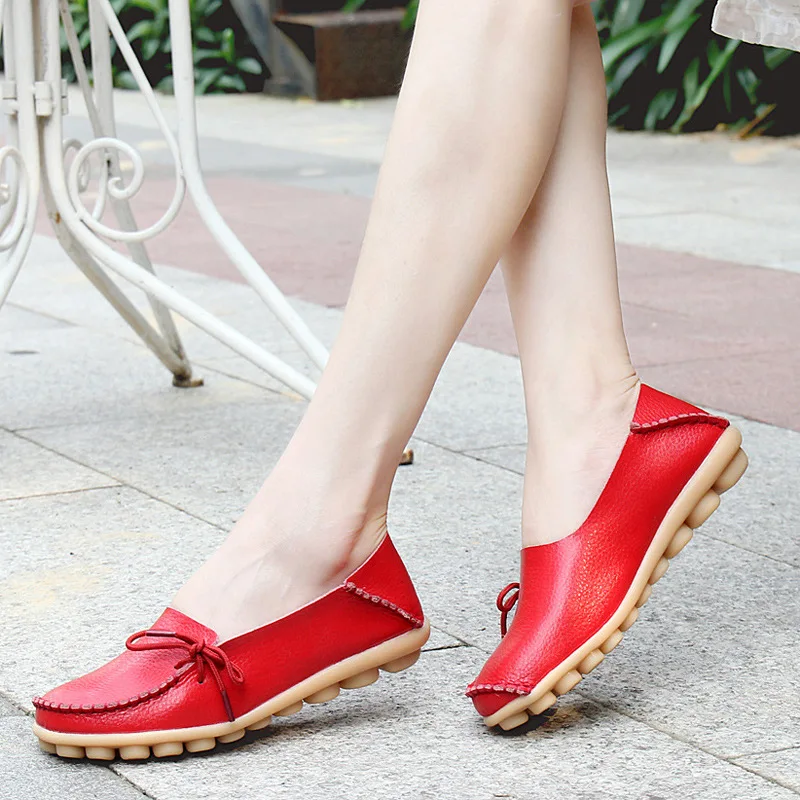 FABRECANDY/23 цвета большие размеры 34-44 женская кожаная обувь на плоской подошве