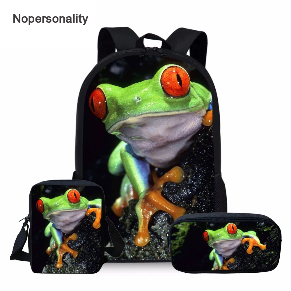 Nopersonality Tropical Frog Print School Bag Sets for Teenager Girls Unique Student Kids Schoolbags Primary Children Bookbags
Nopersonality Tropical Frog Print School Bag Sets for Teenager Girls Unique Student Kids Schoolbags Primary Children Bookbags