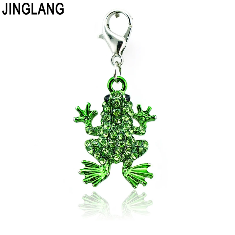 JINGLANG Wholesale Charms With Lobster Clasp Dangle Rhinestone Frog Pendants Animals DIY Charms For Jewelry Making Accessories
JINGLANG Wholesale Charms With Lobster Clasp Dangle Rhinestone Frog Pendants Animals DIY Charms For Jewelry Making Accessories