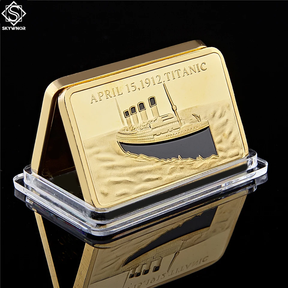 Titanic Ship In Memory Of Rms Victims 1OZ Gold Layered.999 Commemorative Bar/Coin Collection
Titanic Ship In Memory Of Rms Victims 1OZ Gold Layered.999 Commemorative Bar/Coin Collection