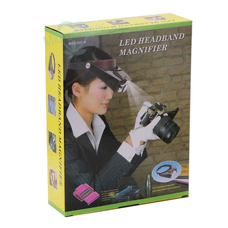 High Quality 1 pc Headband Headset LED Light Magnifying Glass Loupe for Watch Repair
High Quality 1 pc Headband Headset LED Light Magnifying Glass Loupe for Watch Repair