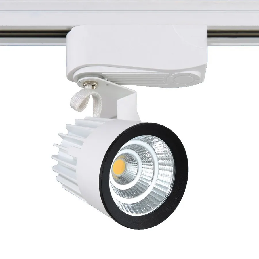 1pcs COB 15W 20W 35W 40W 1000lm-4000lm AC85-265V Led track light lighting System Ceiling Rail Fixture Track Spot Bulb lamp | Освещение