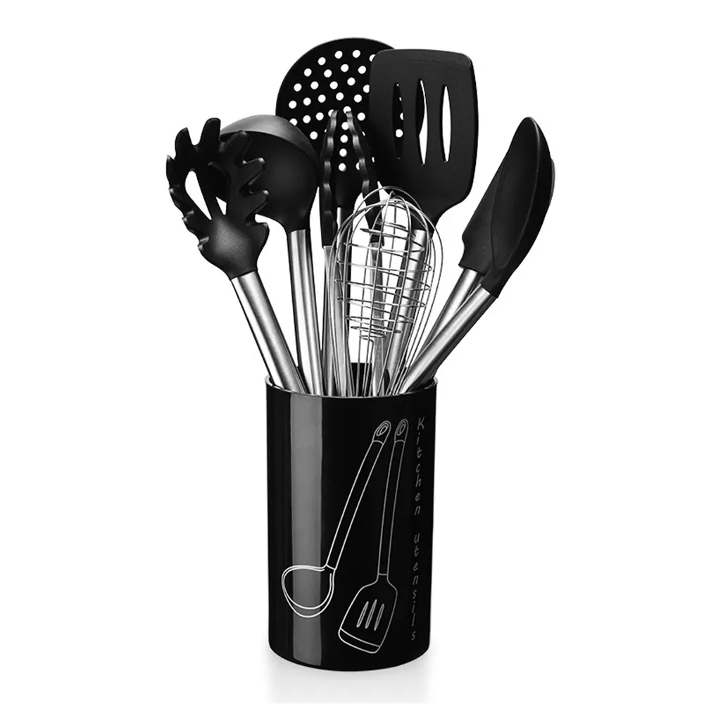 Silicone Spatula Turner Non-stick Scraper Shovel Noodle Soup Spoon Egg Beater Stainless Steel Handle Kitchen Baking Tools 9PCS
Silicone Spatula Turner Non-stick Scraper Shovel Noodle Soup Spoon Egg Beater Stainless Steel Handle Kitchen Baking Tools 9PCS
