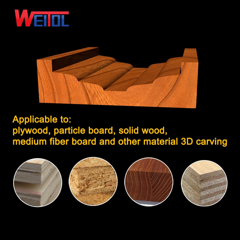 Weitol 1pcs 12.7mm shank raised panel router bits tungsten carbide woodworking tools from China
Weitol 1pcs 12.7mm shank raised panel router bits tungsten carbide woodworking tools from China