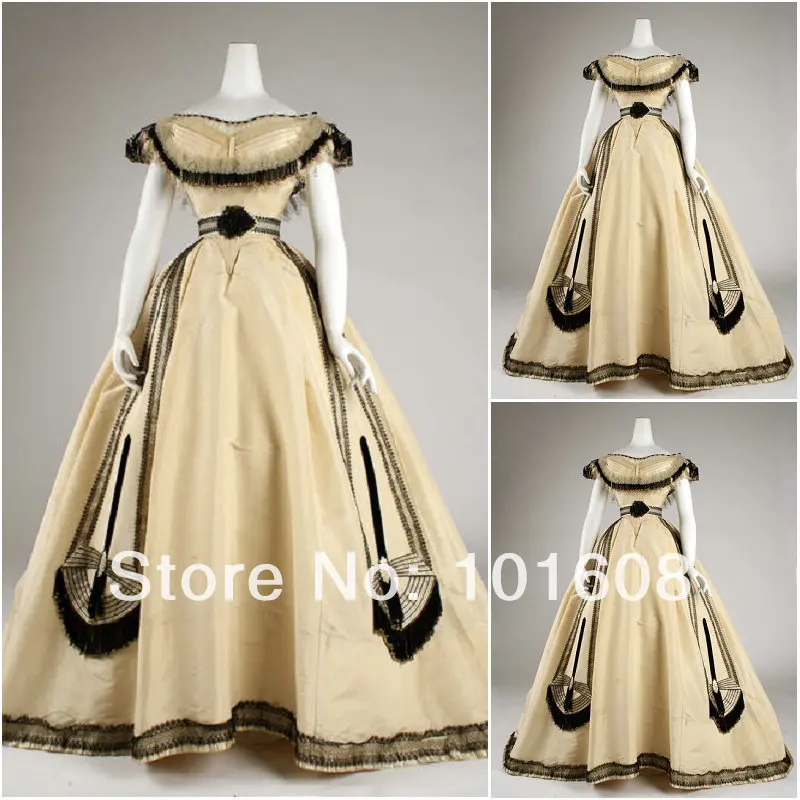 1860S Victorian Corset Gothic/Civil War Southern Belle Ball Gown Dress Halloween dresses US 4-16 V-1415
1860S Victorian Corset Gothic/Civil War Southern Belle Ball Gown Dress Halloween dresses US 4-16 V-1415