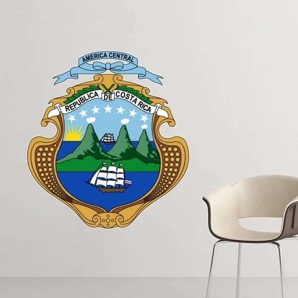 Costa Rica National Emblem Country Symbol Mark Pattern Removable Wall Sticker Art Decals Mural DIY Wallpaper for Room Decal
Costa Rica National Emblem Country Symbol Mark Pattern Removable Wall Sticker Art Decals Mural DIY Wallpaper for Room Decal
