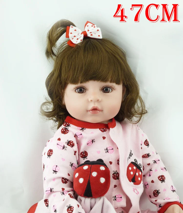 

Bebe boneca Reborn Girl baby dolls 19"48cm silicone reborn baby doll real newborn Bebe alive surprise children gift toy dolls