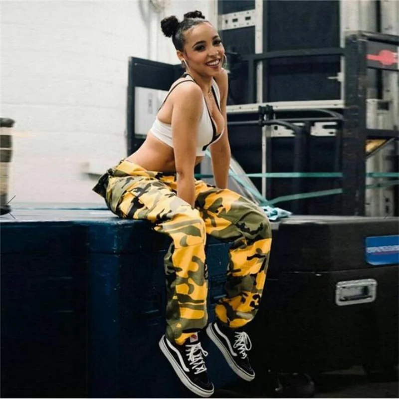 2019 Women's High Waist Camouflage Pants Sweatpants Streetwear Camo Pants Fashion Pantalon Femme Trouser Plus Size 3XL
2019 Women's High Waist Camouflage Pants Sweatpants Streetwear Camo Pants Fashion Pantalon Femme Trouser Plus Size 3XL