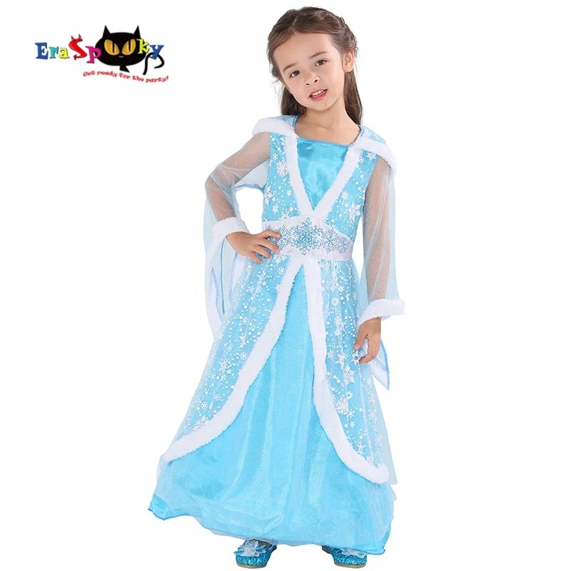 Eraspooky NEW Ice Blue Winter Princess Dress Girls Halloween costume Kids Elsa Snowflake Hoodie Dress Chiffon Fairytale Cosplay
Eraspooky NEW Ice Blue Winter Princess Dress Girls Halloween costume Kids Elsa Snowflake Hoodie Dress Chiffon Fairytale Cosplay
