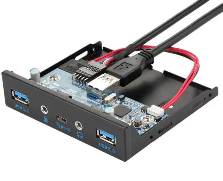 LBSC lot For Desktop 3.5" Floppy Bay 5 Ports USB 3.0+HD Audio 3.5mm+TYPE-C Port Front Panel TYPE C HUB Expansion Adapter
LBSC lot For Desktop 3.5" Floppy Bay 5 Ports USB 3.0+HD Audio 3.5mm+TYPE-C Port Front Panel TYPE C HUB Expansion Adapter