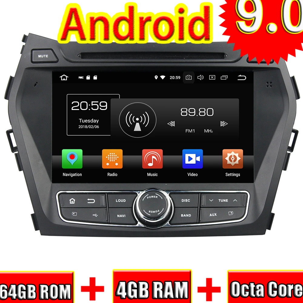 Автомобильный DVD-плеер Topnavi, 8 дюймов, Android 9,0, радио для Hyundai IX45/Santa Fe 2013-2014, автомобильный GPS-навигатор, стерео, Восьмиядерный процессор
Автомобильный DVD-плеер Topnavi, 8 дюймов, Android 9,0, радио для Hyundai IX45/Santa Fe 2013-2014, автомобильный GPS-навигатор, стерео, Восьмиядерный процессор