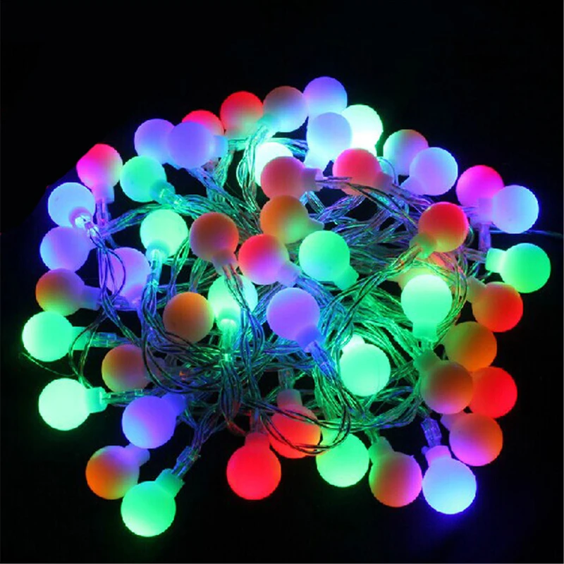 Фото Рождественская светодиодная гирлянда с шариками 5 м 50 - купить